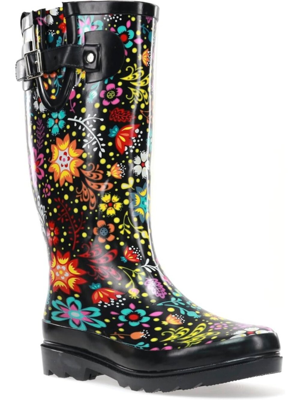 Woman's Multi Garden Knee High Waterproof Rain Boot Outdoor Western Chief Shoes